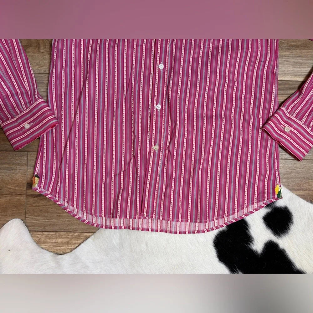 Paul Smith long sleeve 100% cotton Button Down Western Rodeo Dress Shirt - Picture 5 of 11